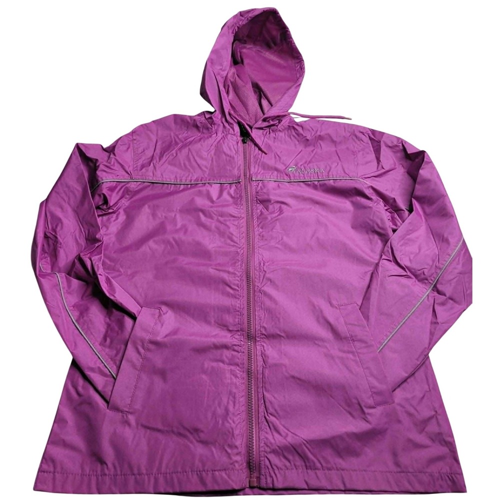 Prairie Mountain Womens Jacket Rain‎ Coat Windbreaker Pink Full Zip